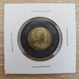 Canada 2022 Two Dollar Black Ring Commemorative Toonie Rare Uncirculated $2 Coin